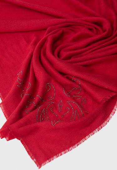 Rhinestones scarf — Red 3