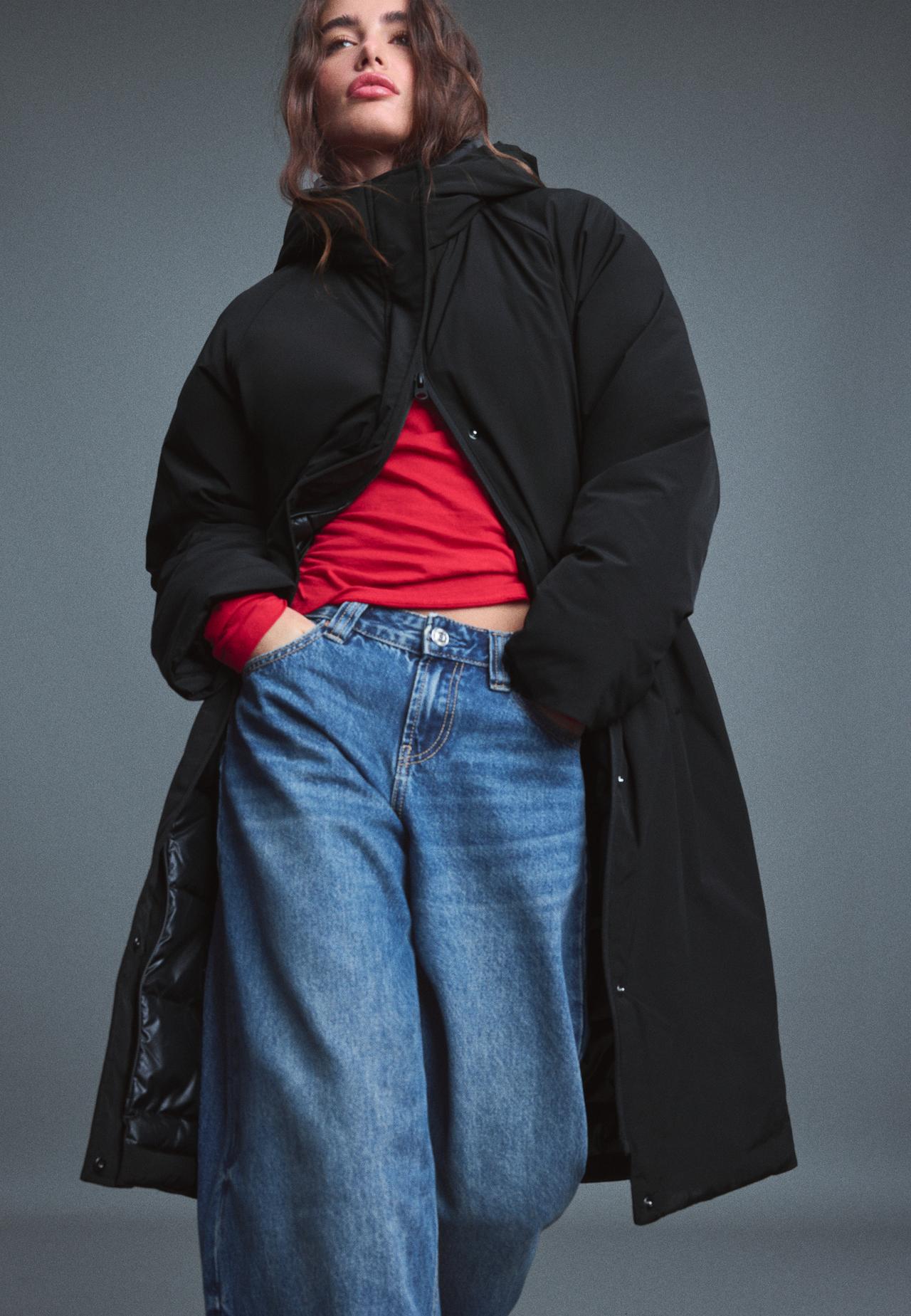 Padded parka — Black