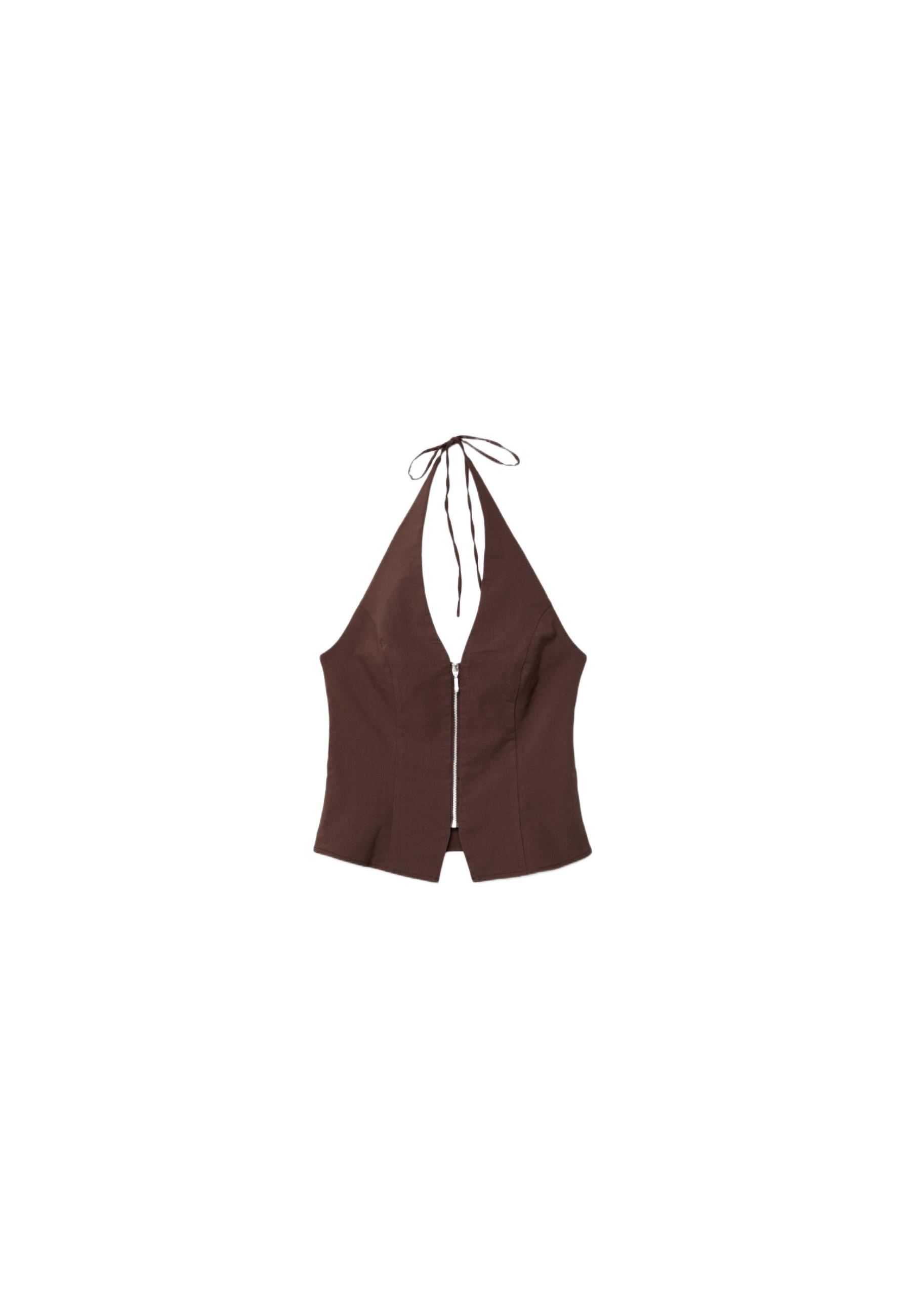 Bengaline halter top — Brown