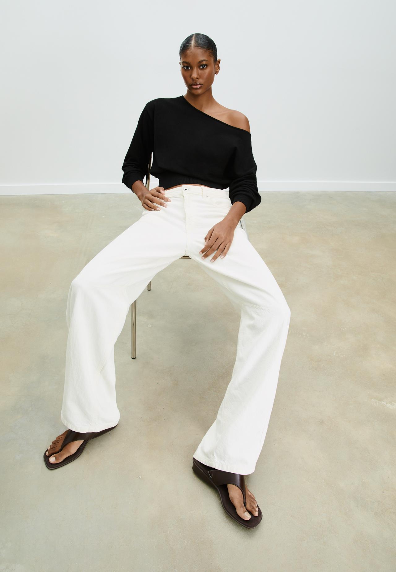 Pull en maille col bateau - Mode femme | Stradivarius France