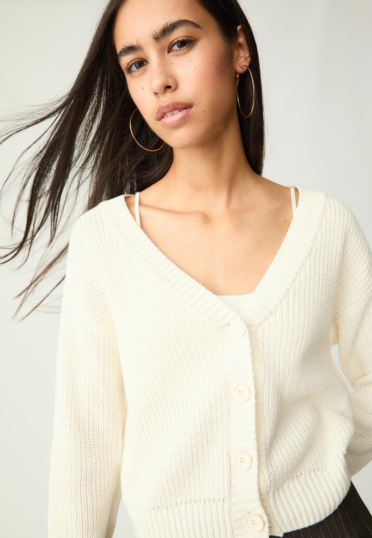 chaqueta punto botones