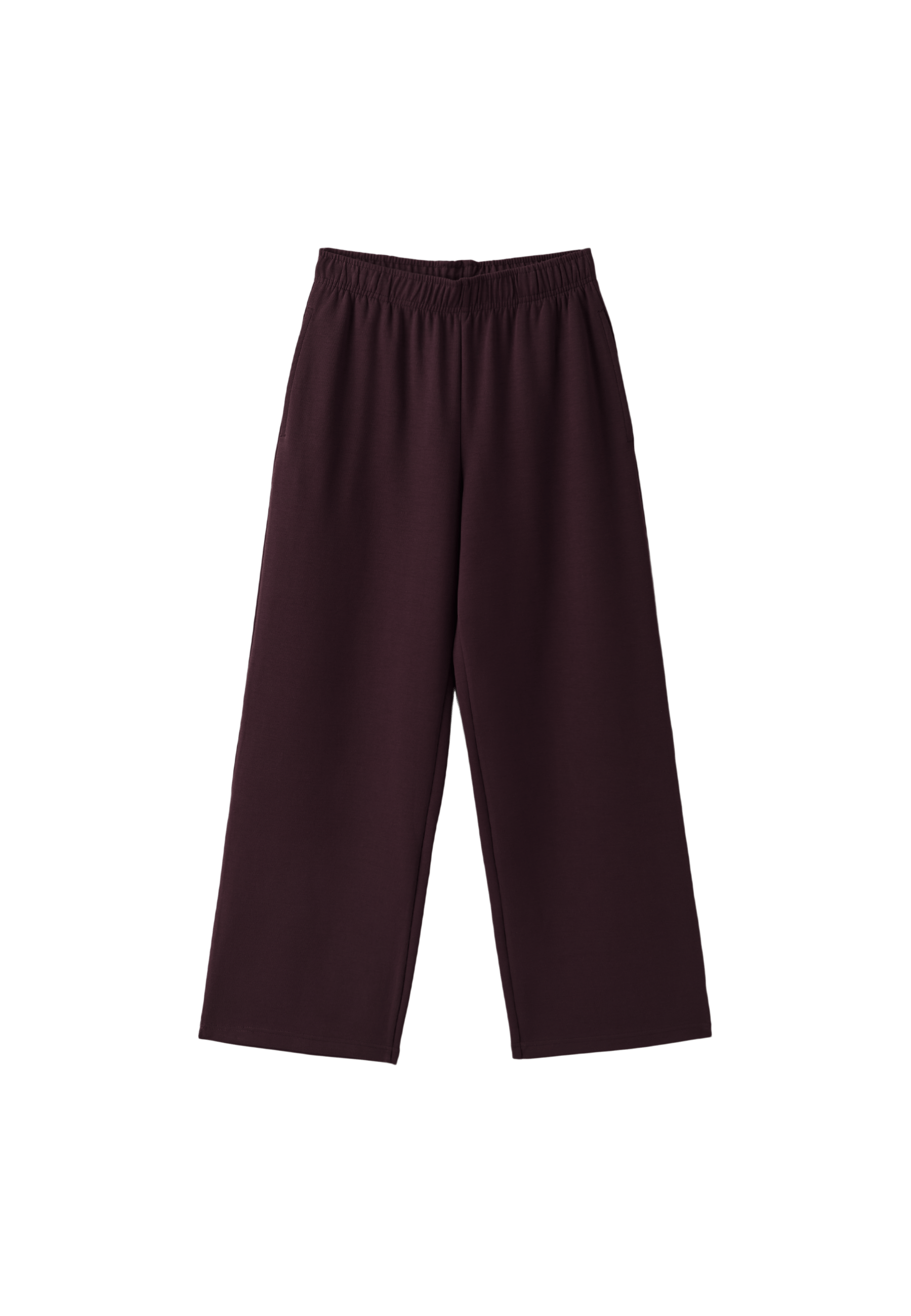 Wide-leg jogger trousers — Dark purple