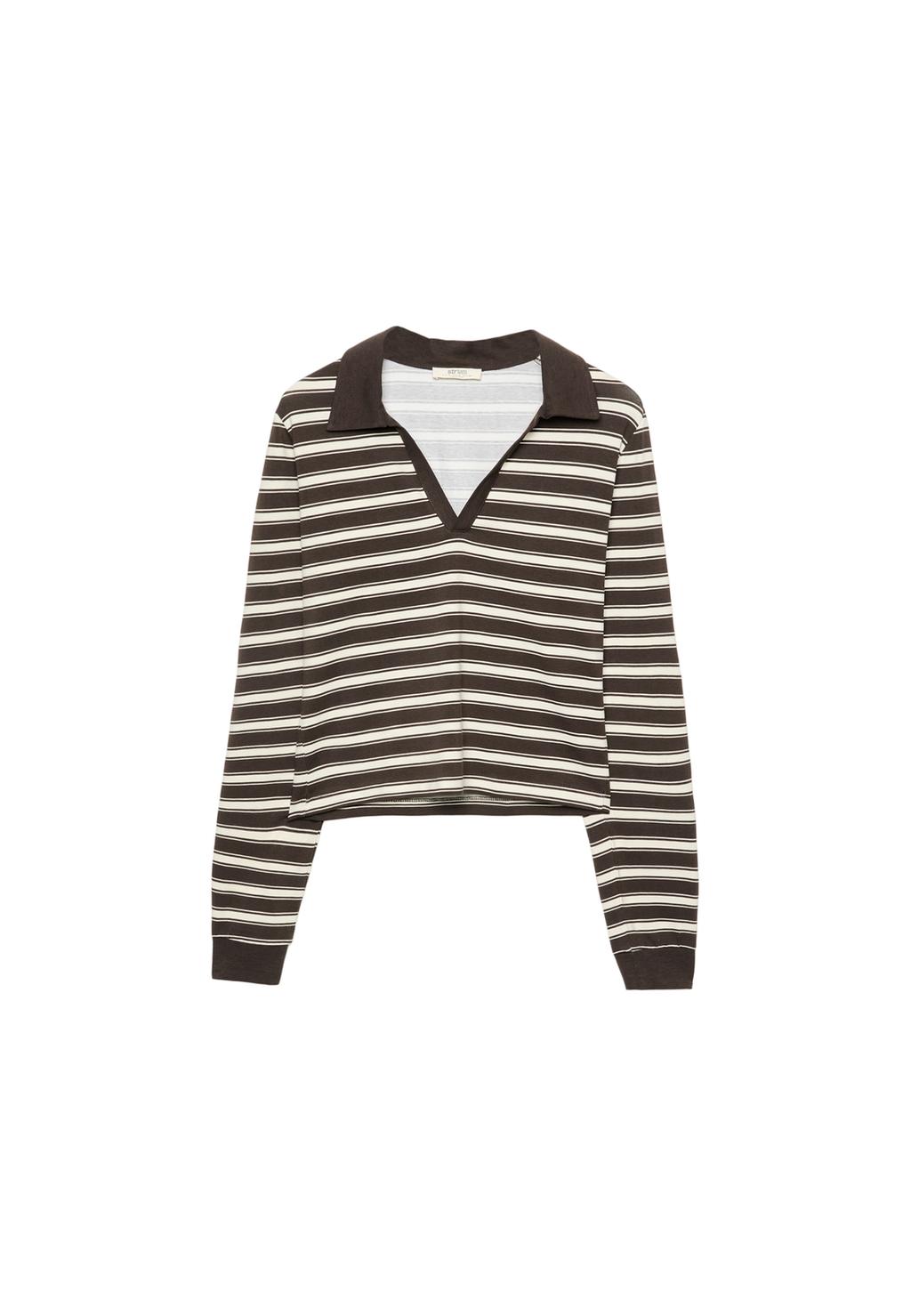 Striped polo shirt