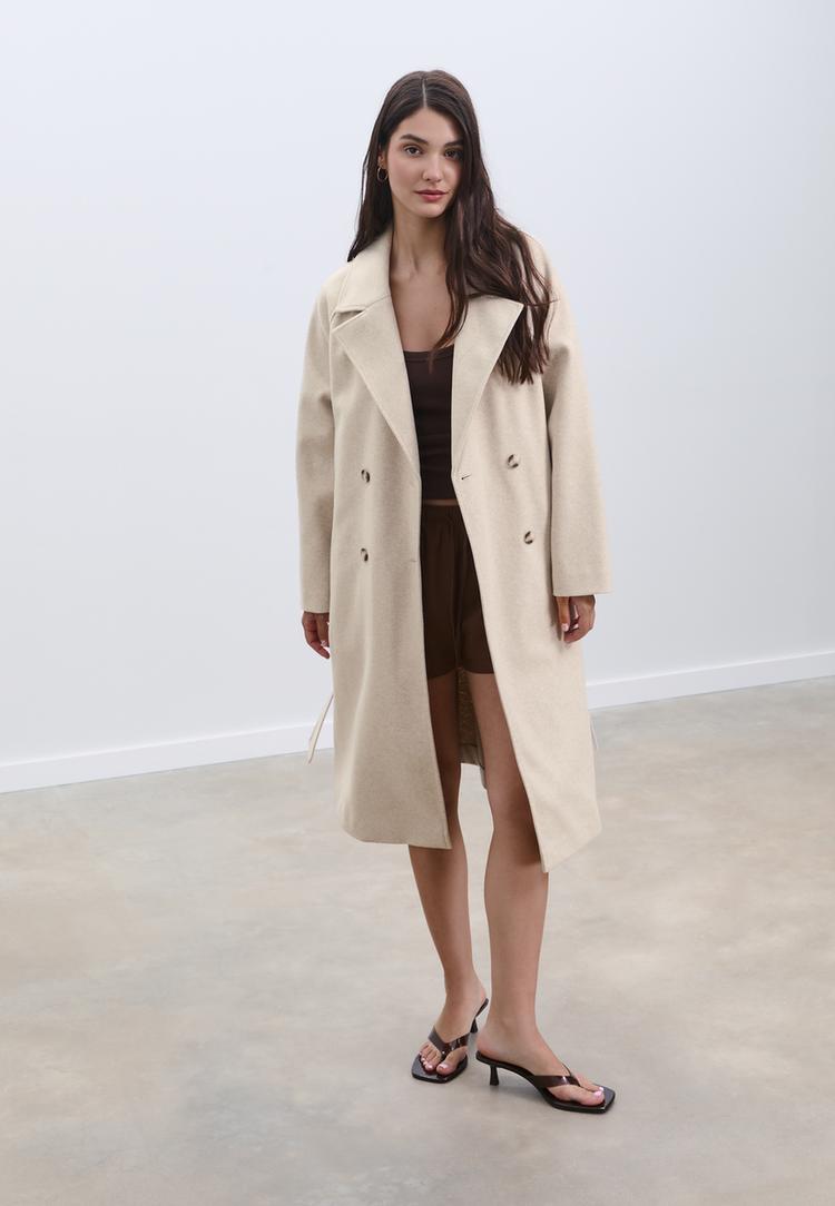 abrigo trench tacto suave