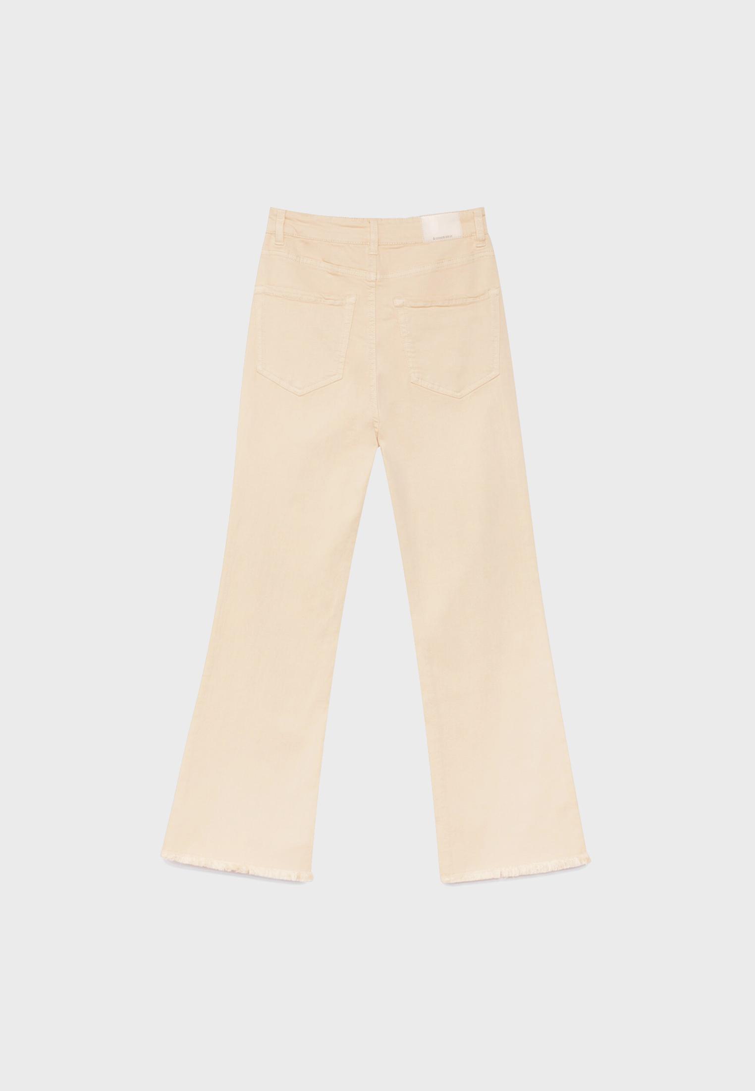 D78 cropped twill flared jeans - Women's fashion