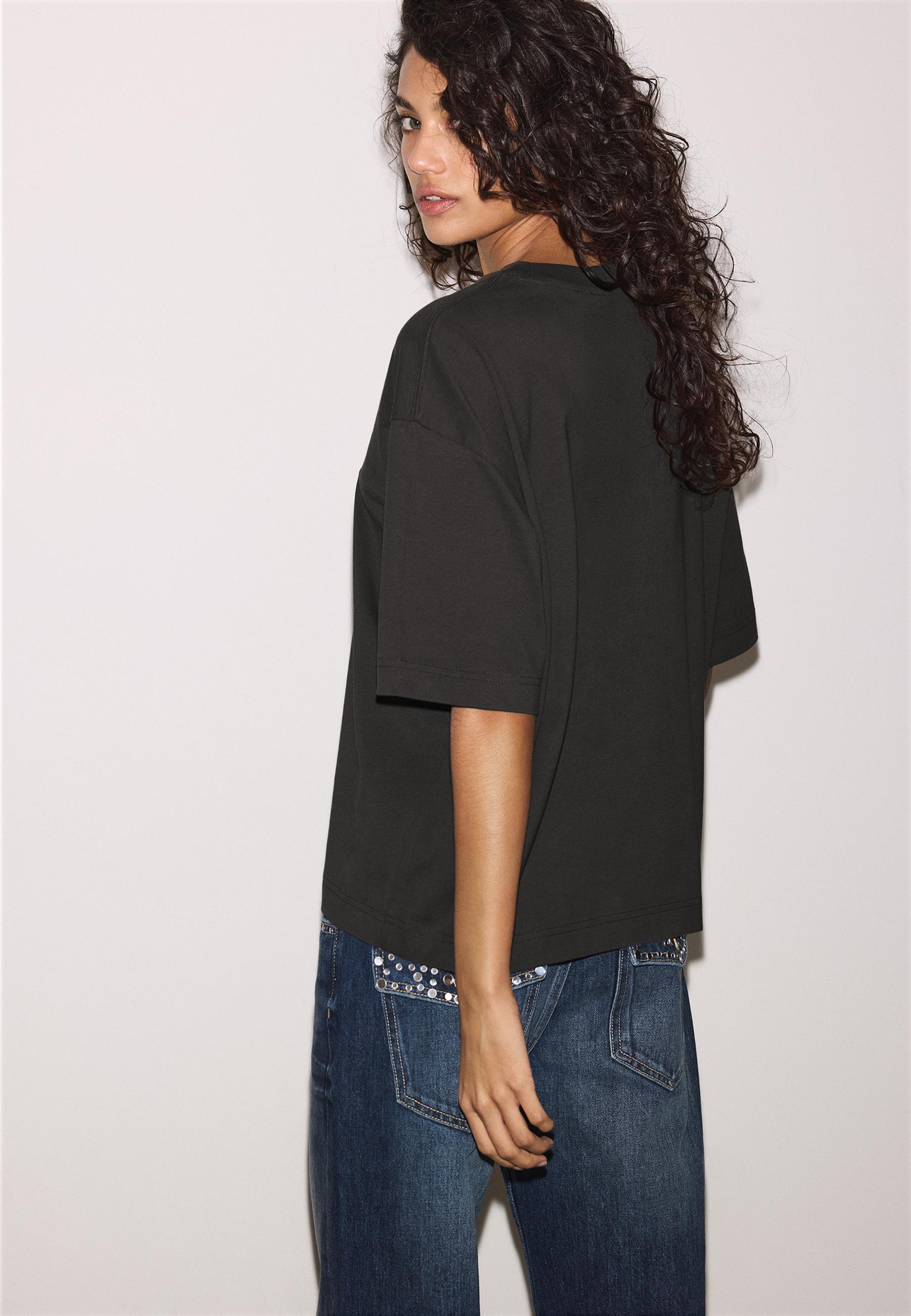 Oversize short sleeve T-shirt — Brown