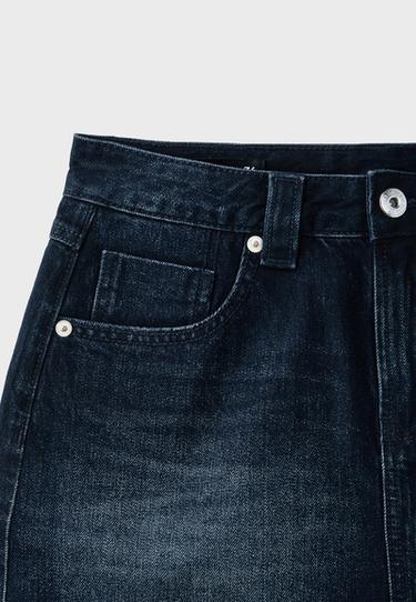 D62 denim skort — LIGHT GREY DENIM WASH 9