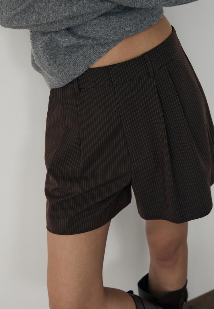 shorts vestir pinzas rayas