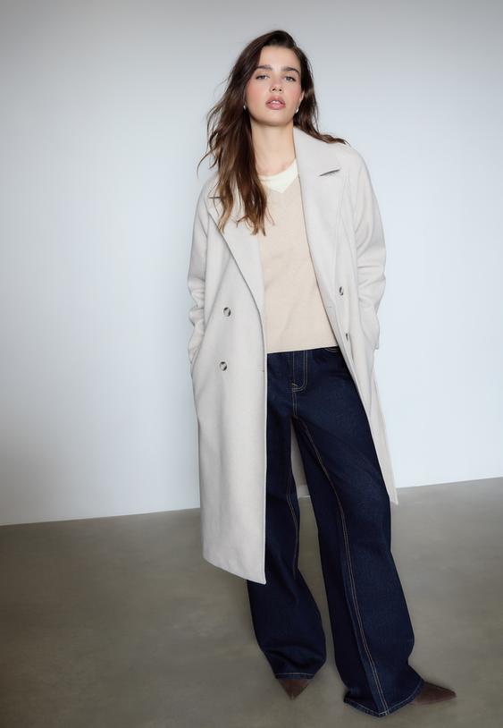 abrigo trench tacto suave