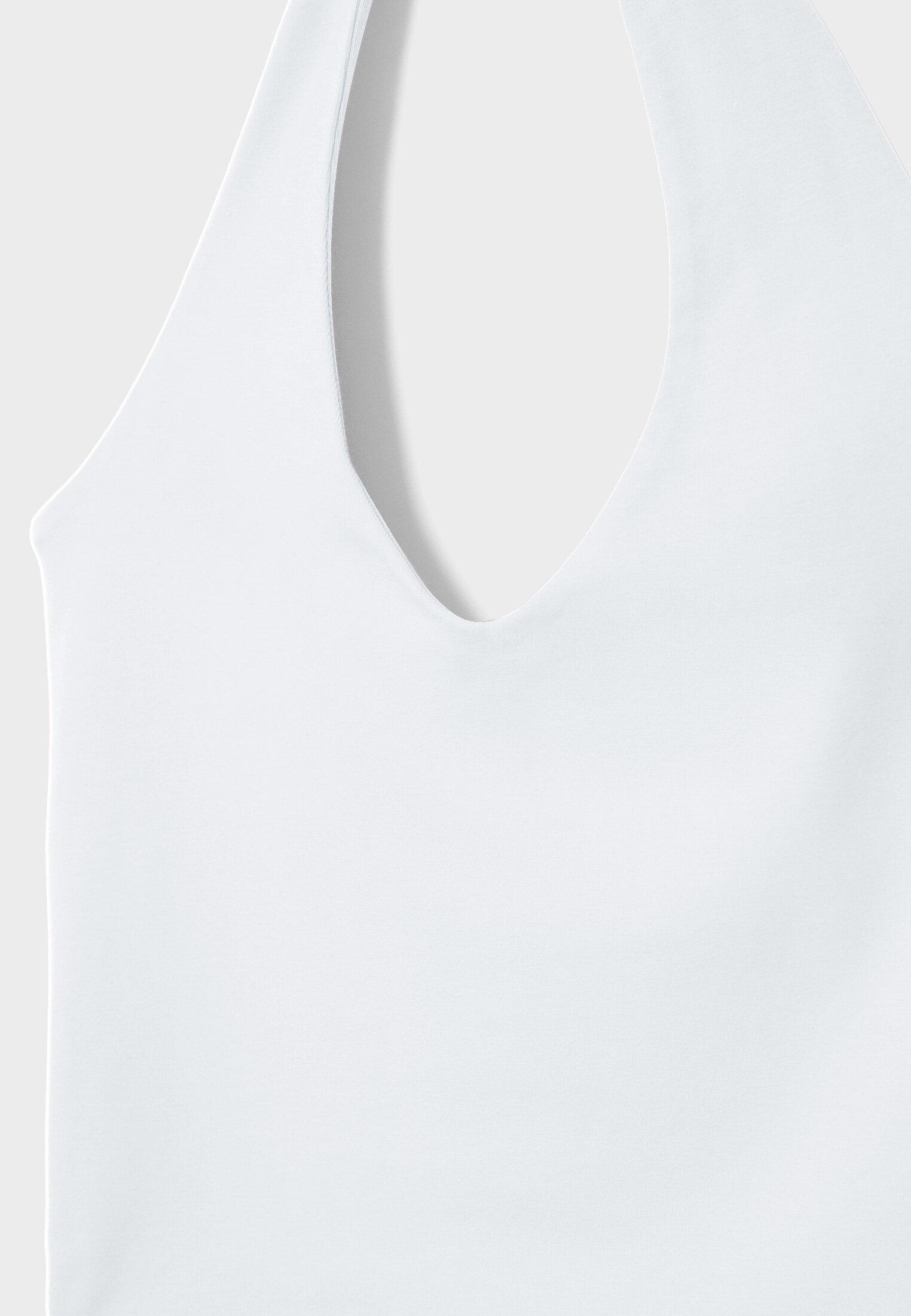 Halter crop top — White