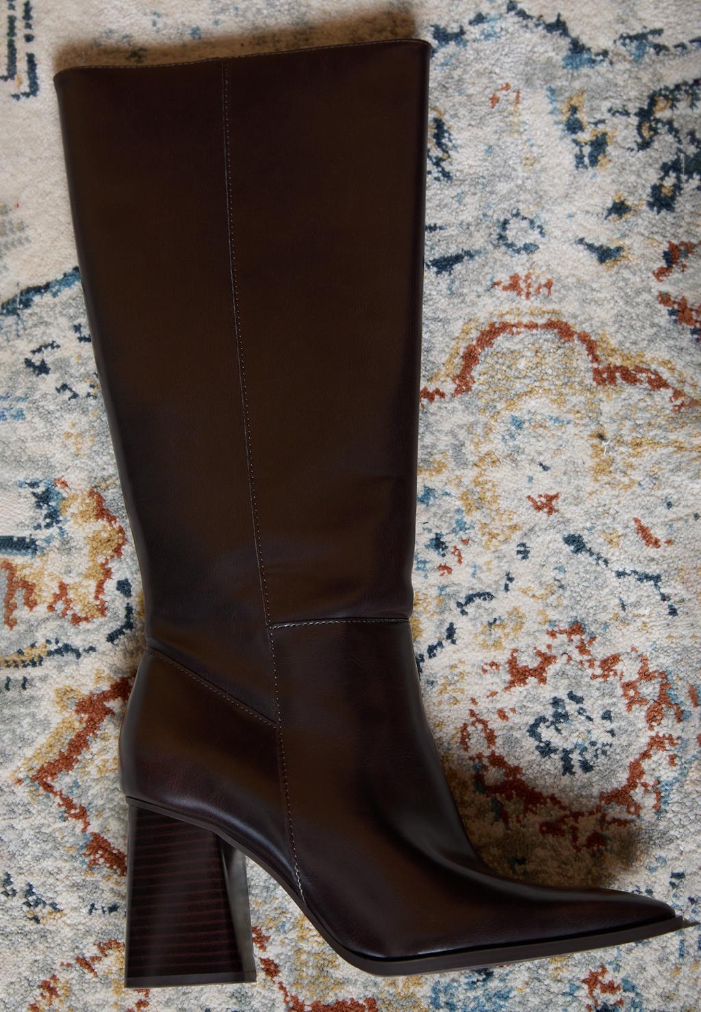 Brown High-Heel Boots