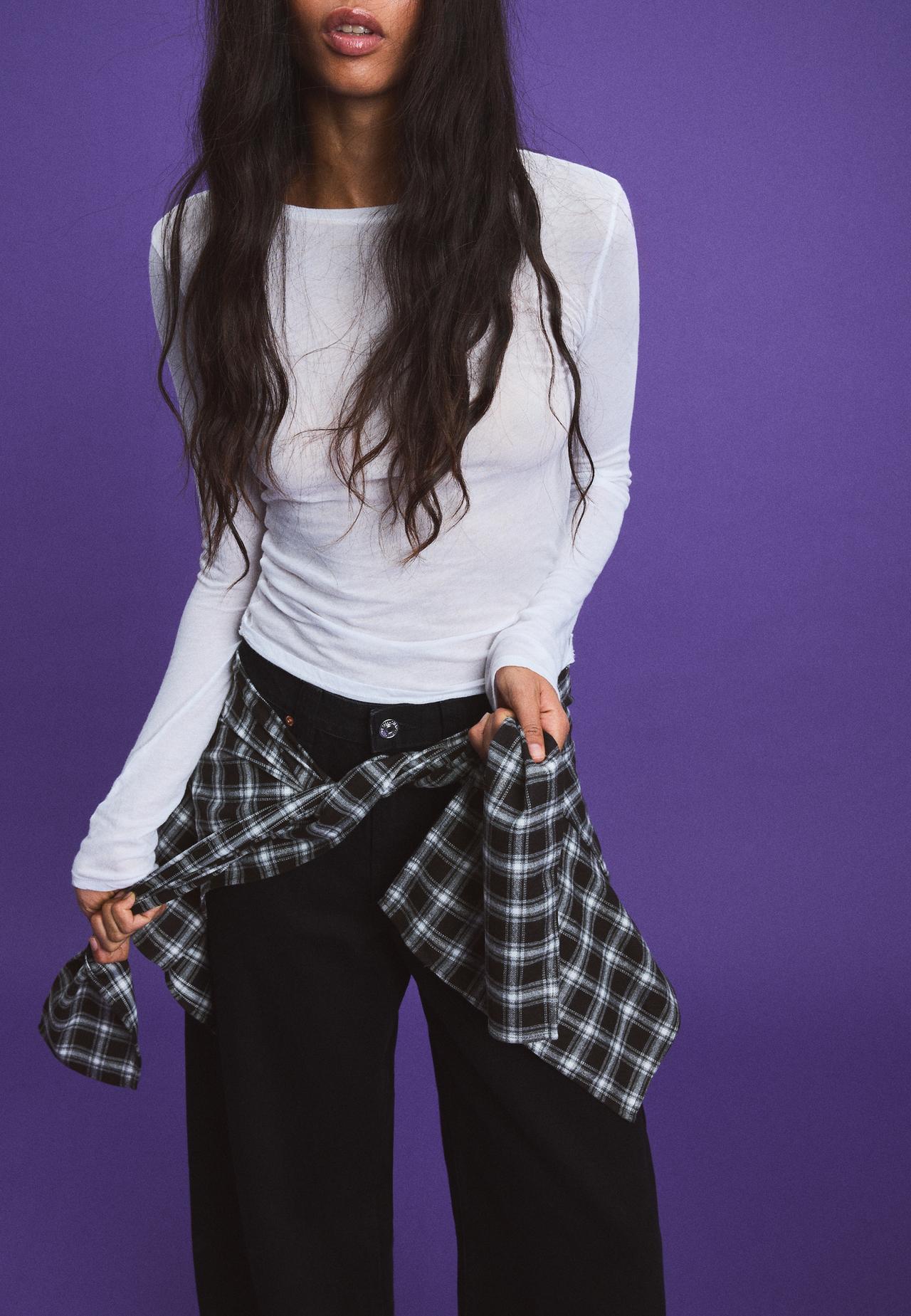 Shirt-style belt — Black