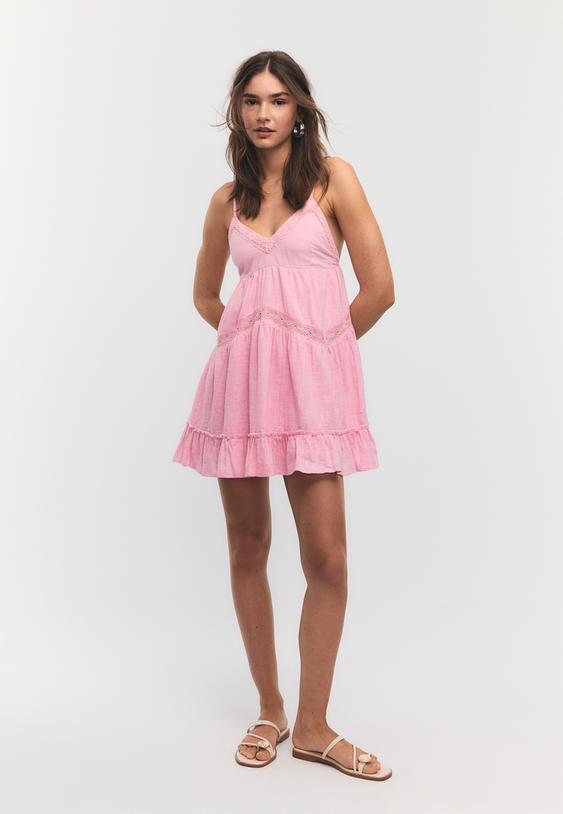 robe courte dentelle