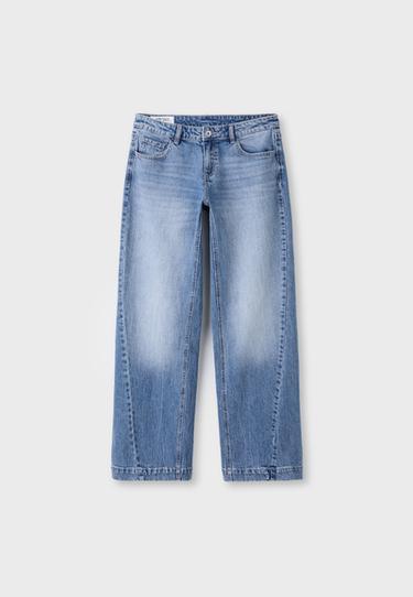 Low-rise straight jeans — MEDIUM LIGHT BLUE DENIM 7