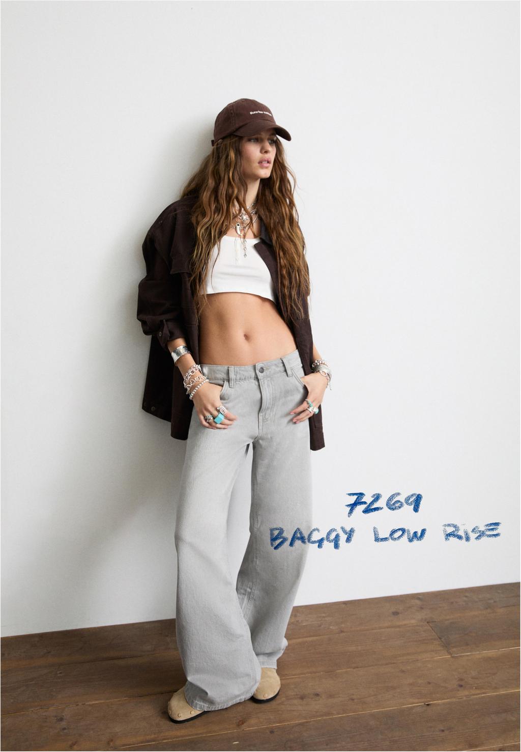 Jeans baggy low waist