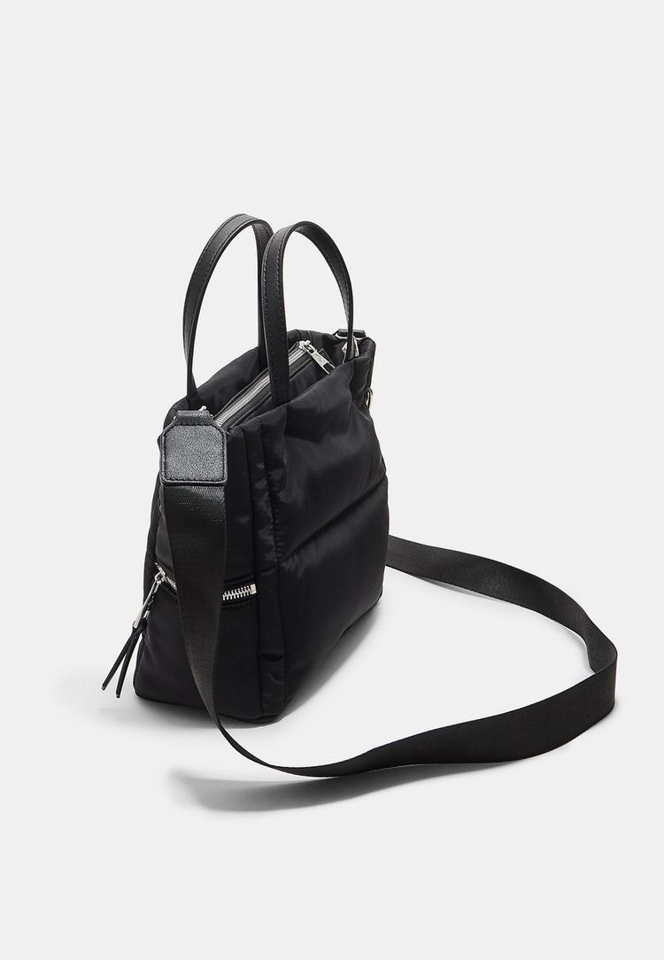 bolso bandolera acolchado tejido