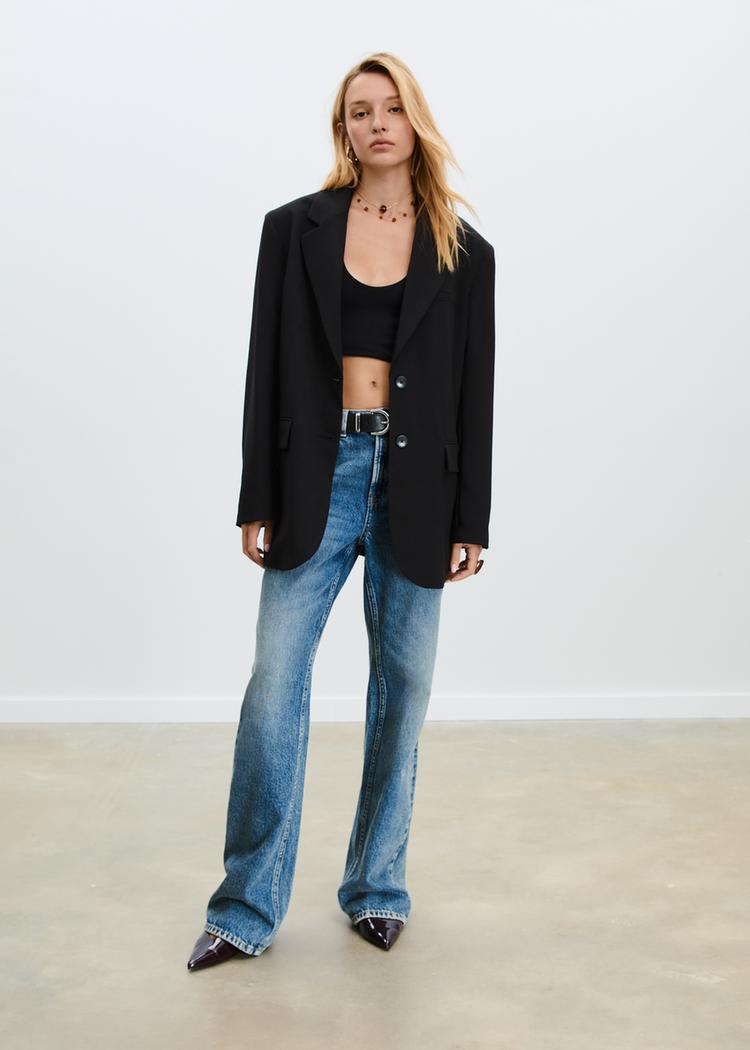 oversize blazer with pockets
