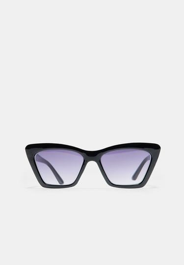 Square cateye glasses — Black 1