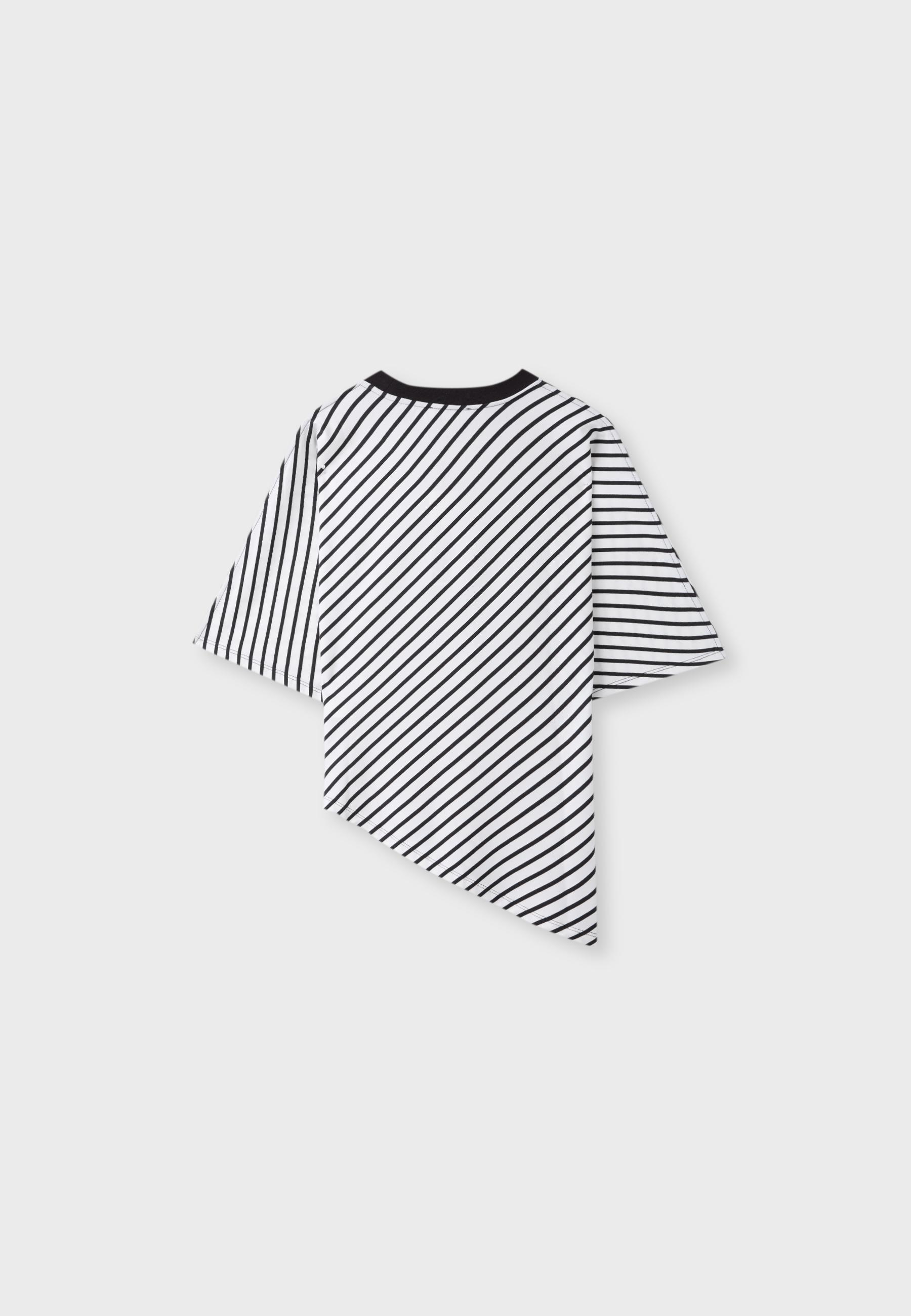 Striped short sleeve T-shirt — Ecru