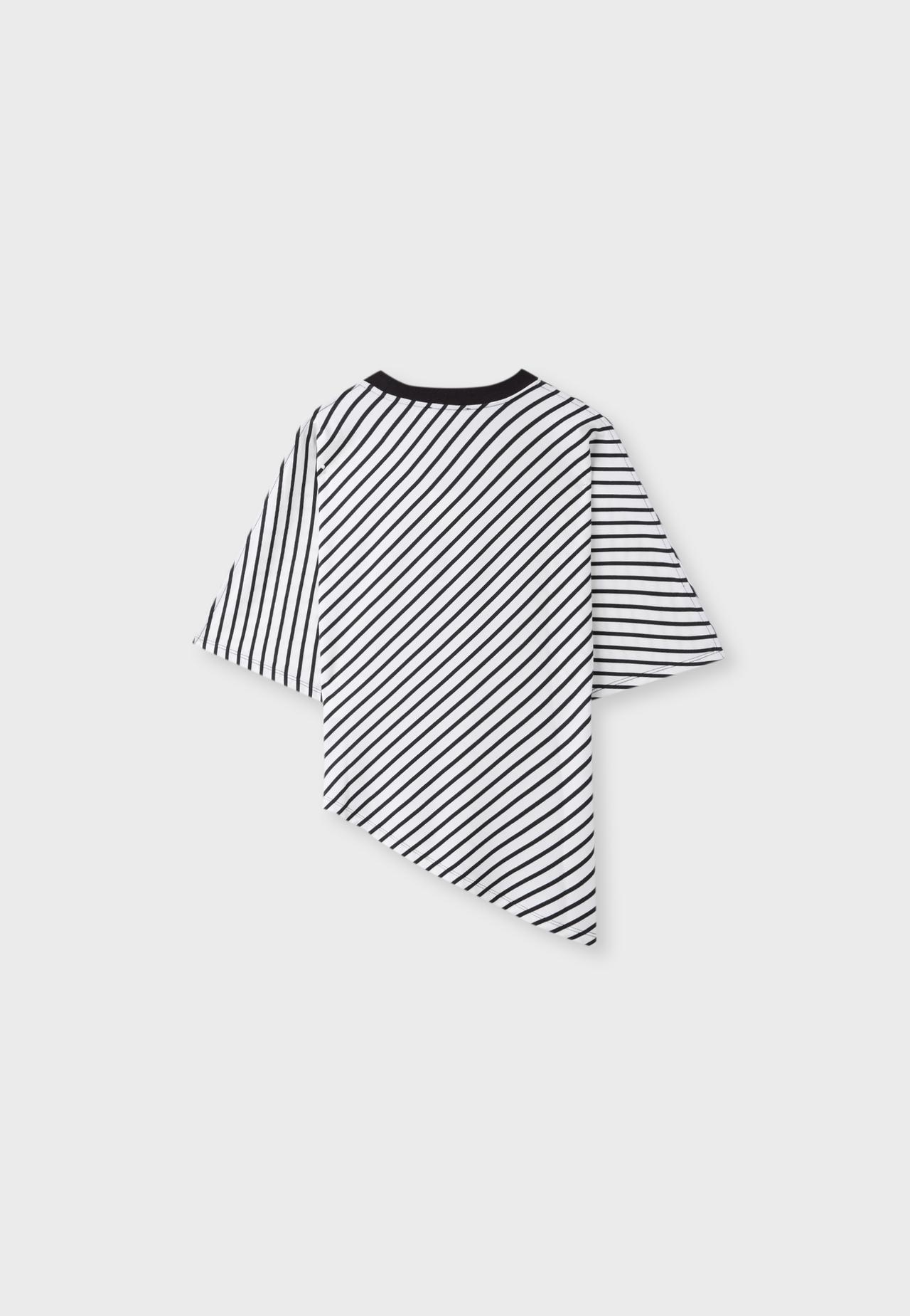 Striped short sleeve T-shirt — Ecru