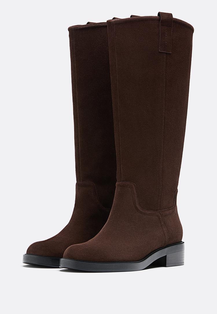 flache-leder-reitstiefel