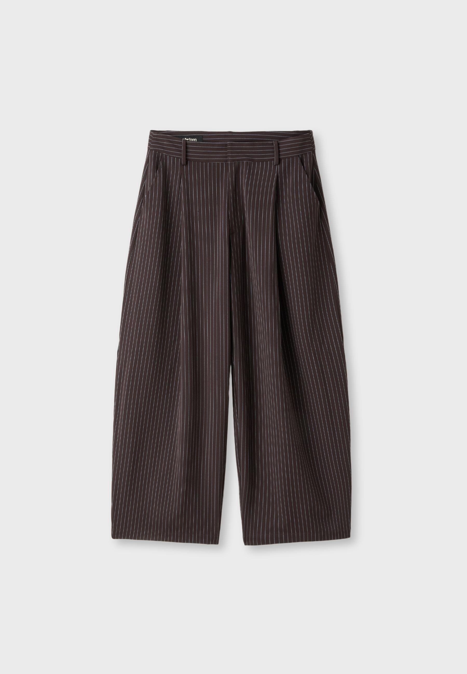 Barrel smart trousers — Brown