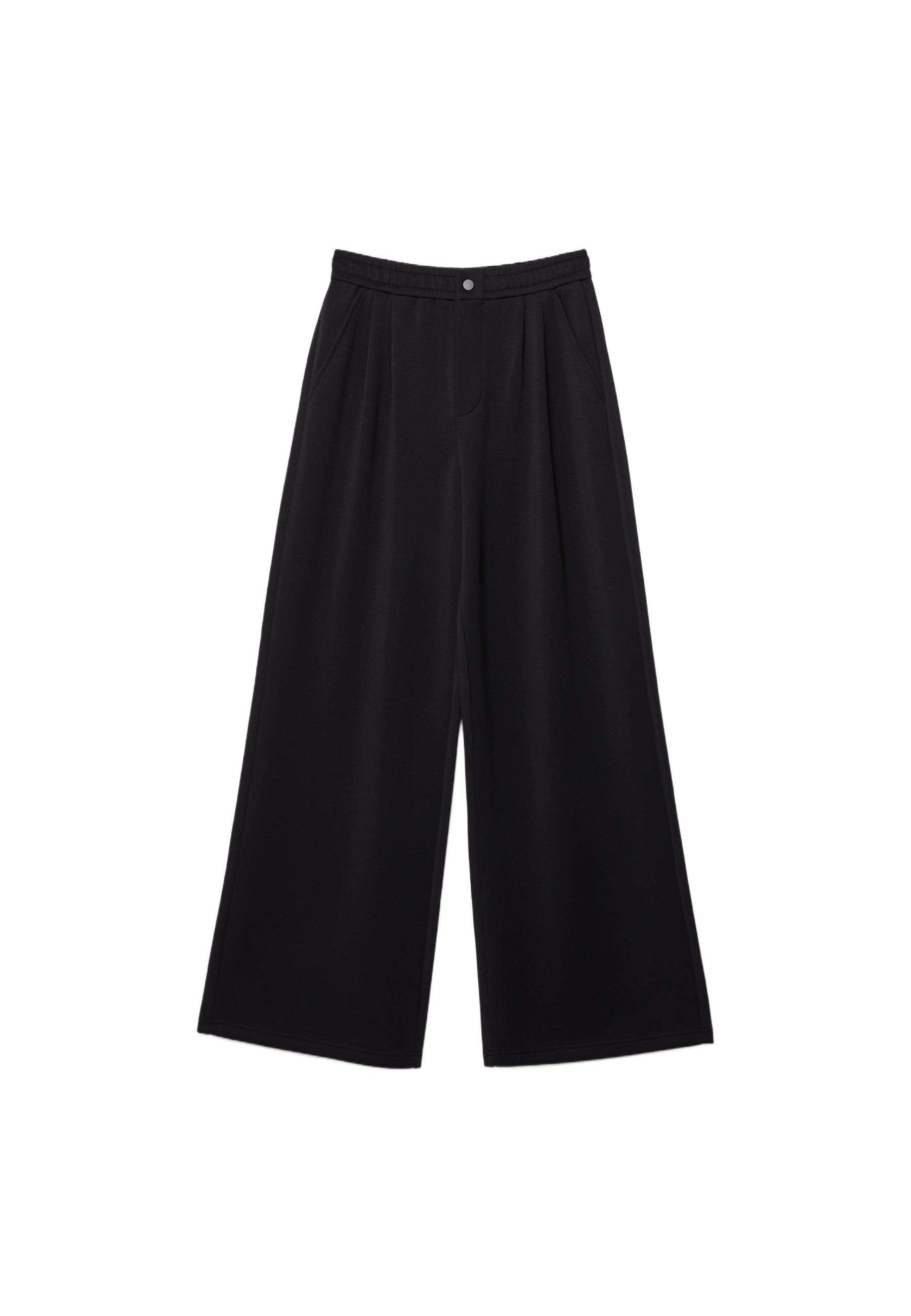 Soft-touch darted trousers
