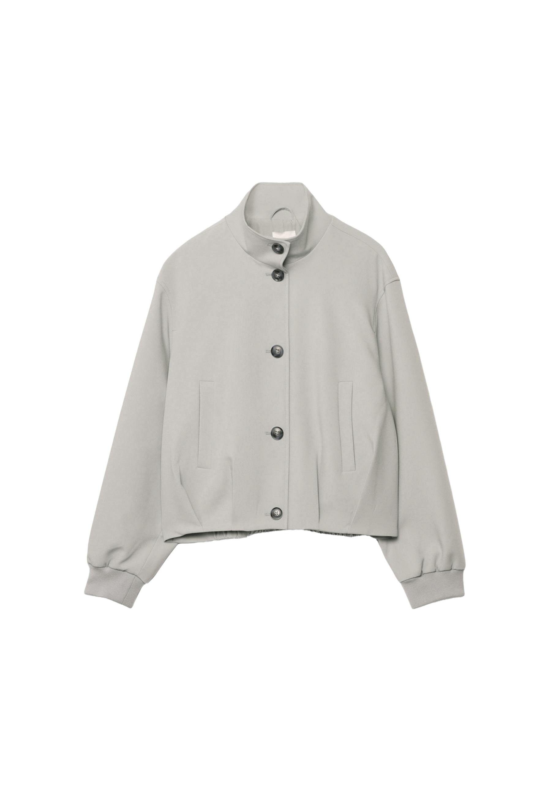 High neck puffer jacket — Brown
