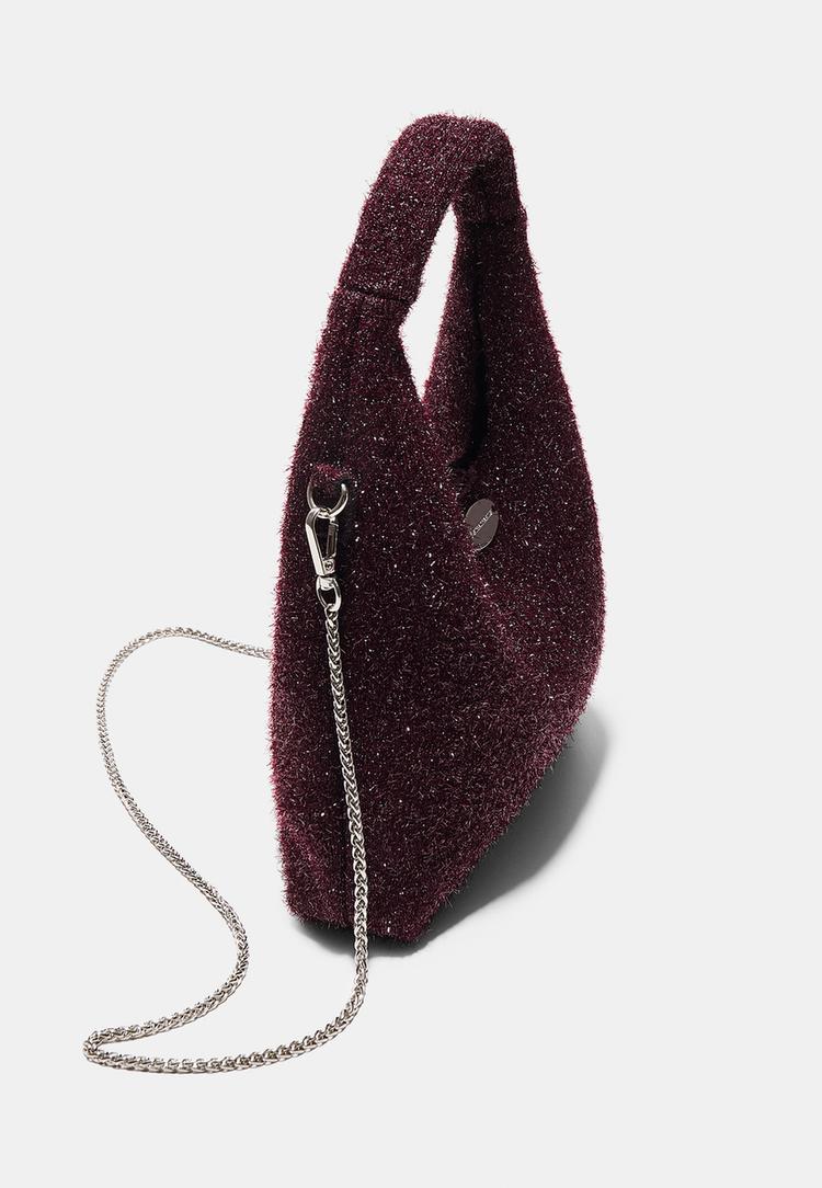 bolso de mano brillo