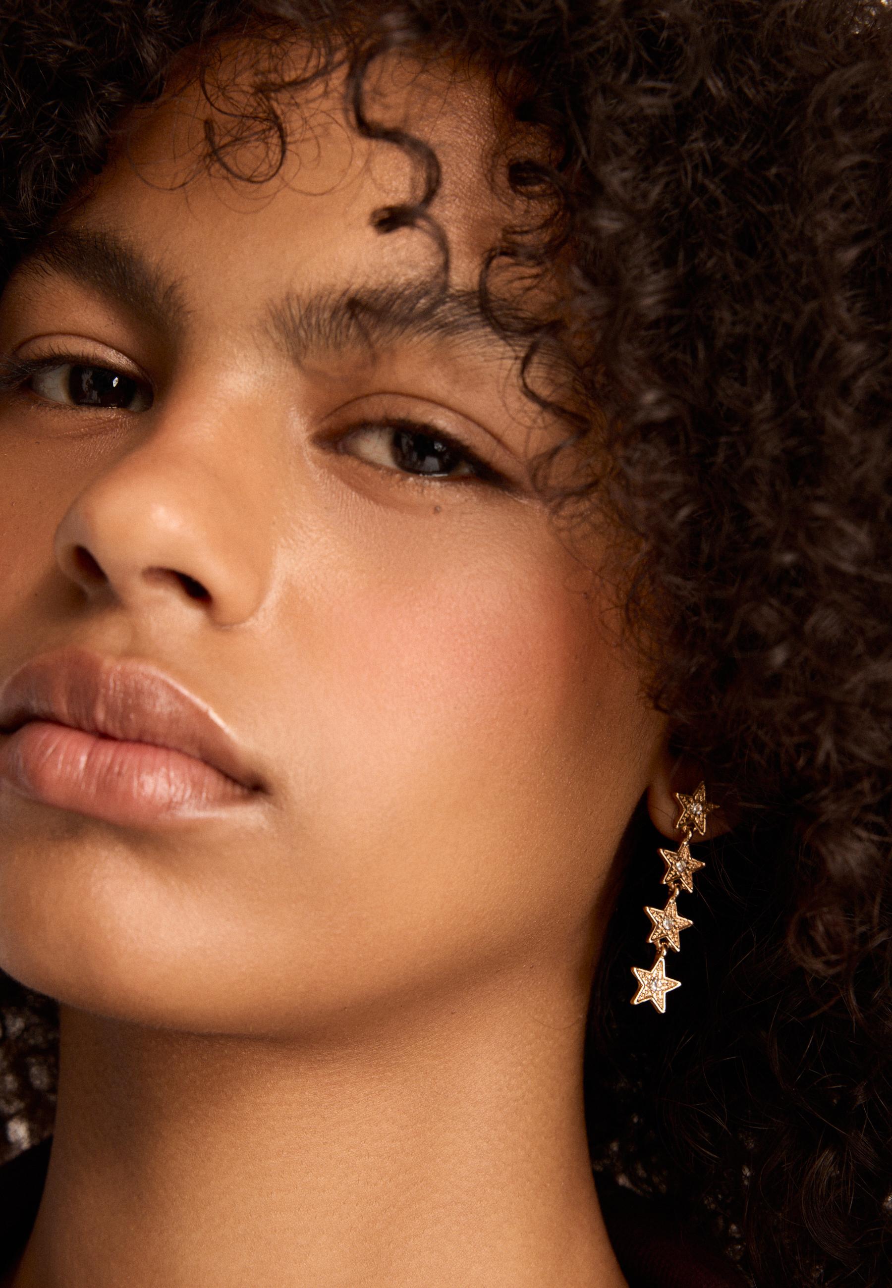 Set of 6 multipack star earrings — Gold