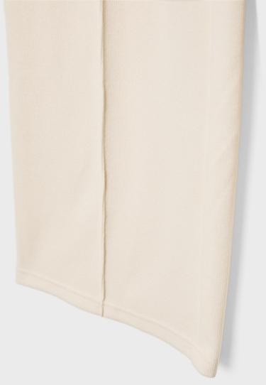 Soft-touch pintuck trousers — Ecru 9
