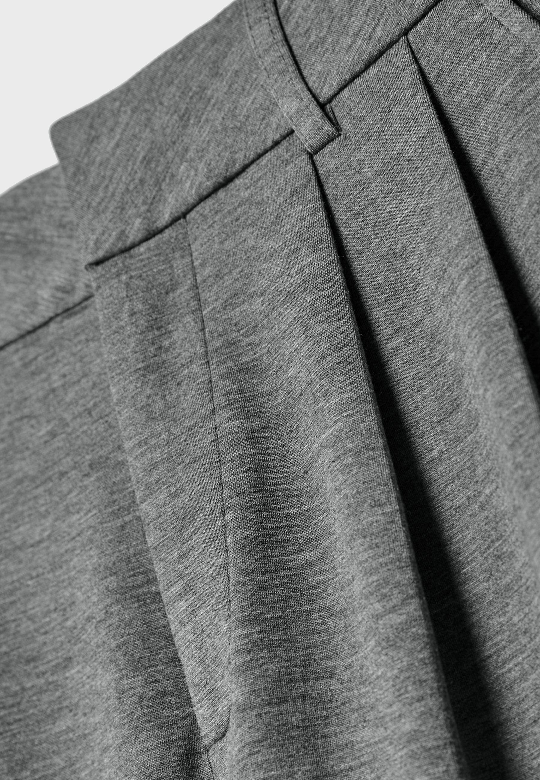 Soft-touch smart trousers — Dark grey