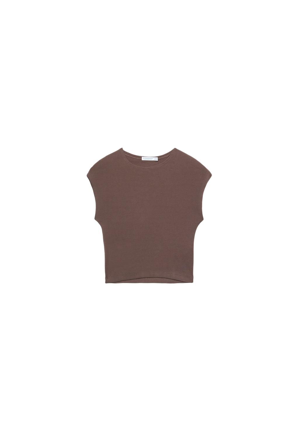 Figurbetontes Basic Crop T-Shirt