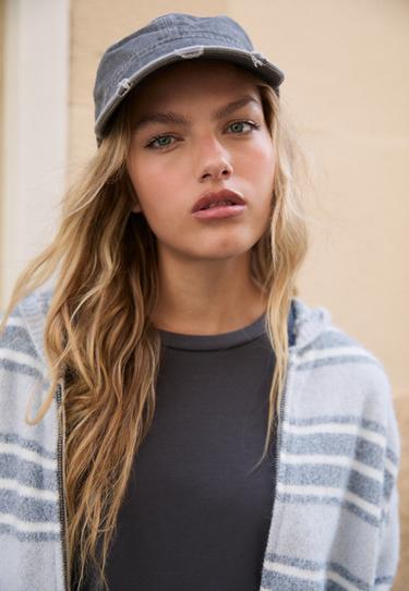 Hooded zip knit cardigan — Dark grey 6