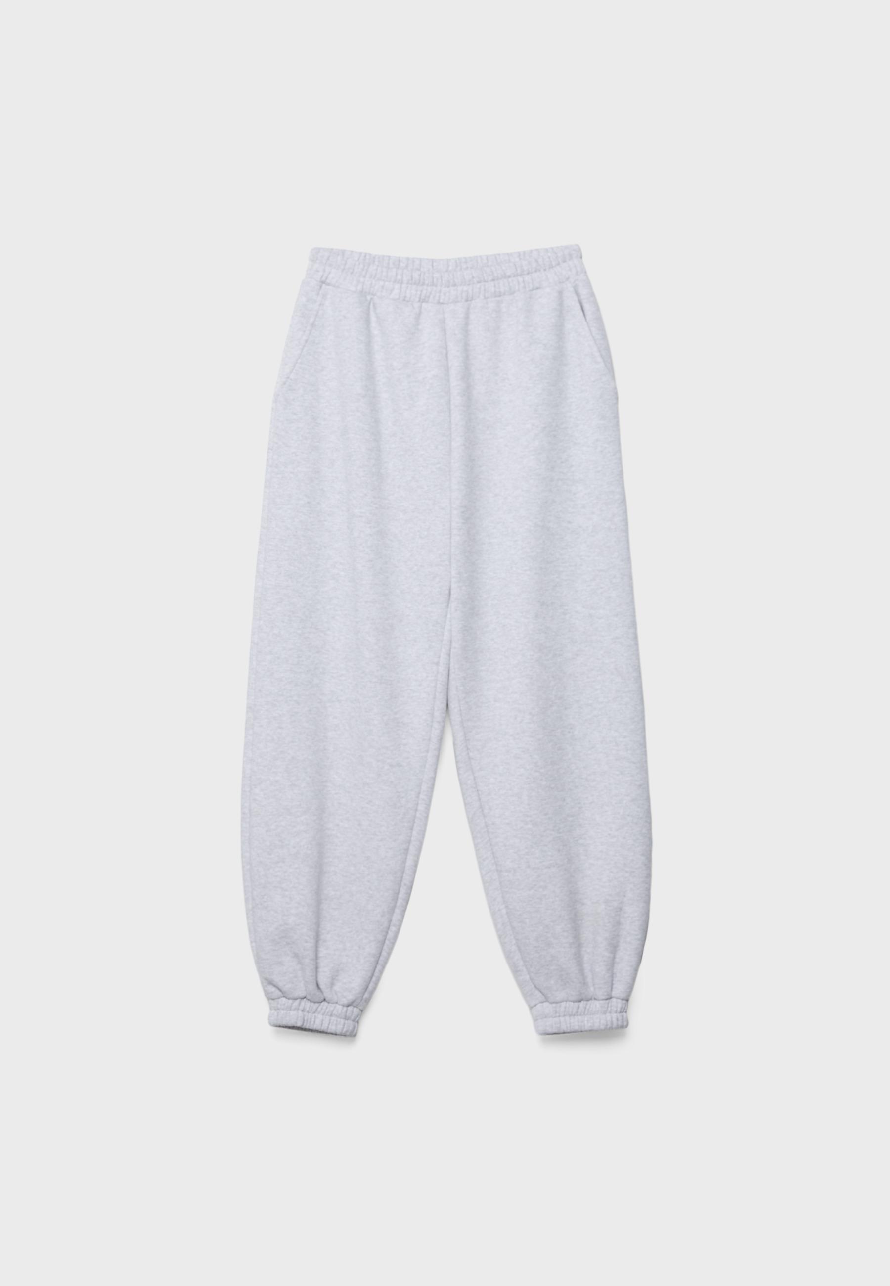 Boyfriend jogger trousers — Grey melange