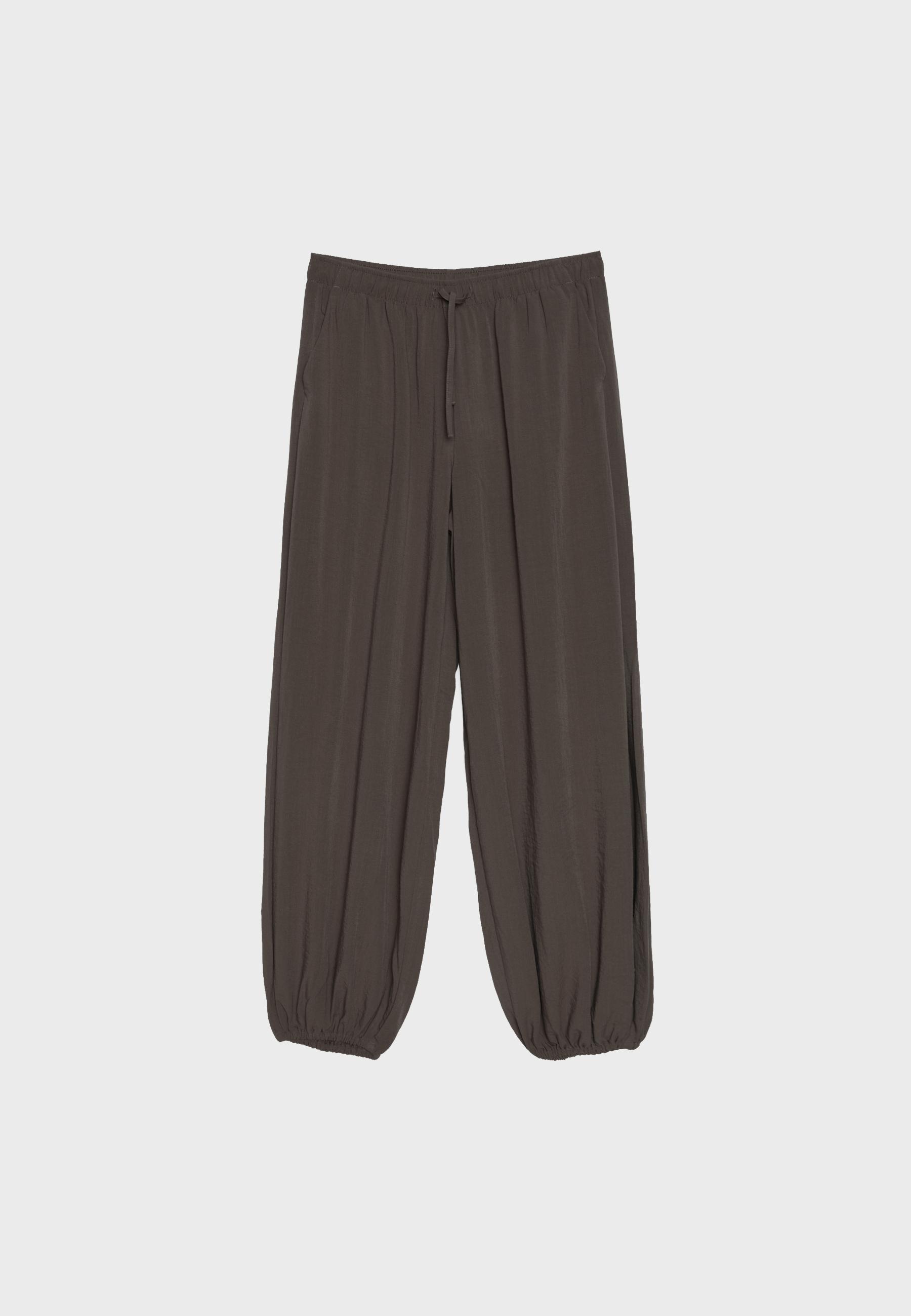 Flowy sarouel trousers — Brown
