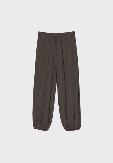 Flowing sarouel trousers — Brown 7