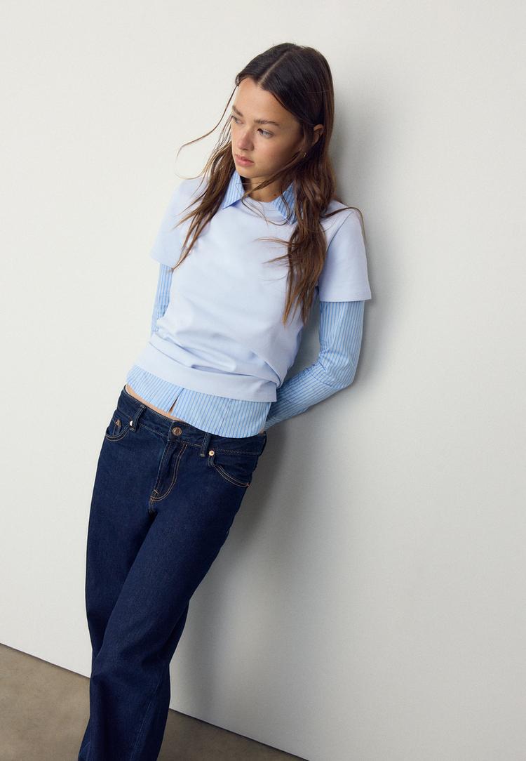 camiseta basica regular tacto suave