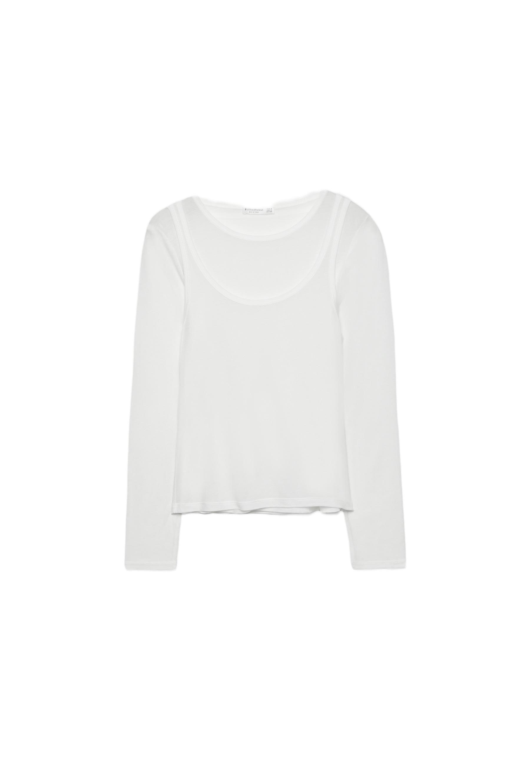 Ecocell double garment T-shirt — White