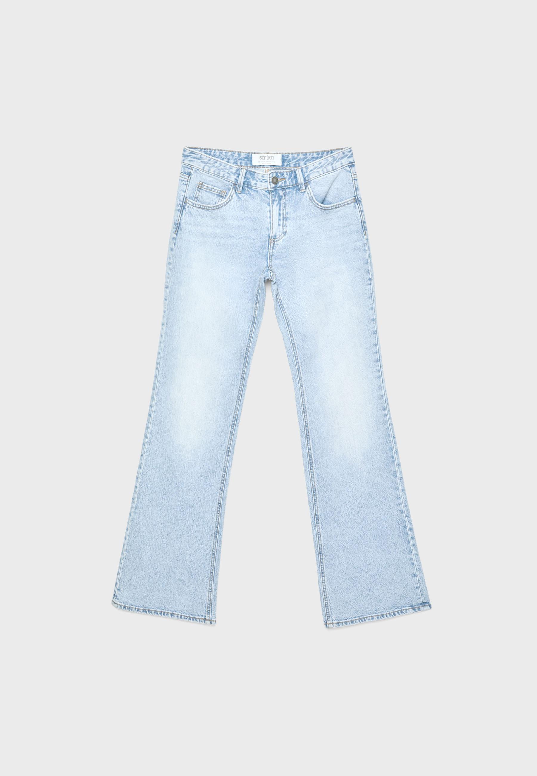 Düşük bel bootcut kesim kot pantolon - Görsel 7