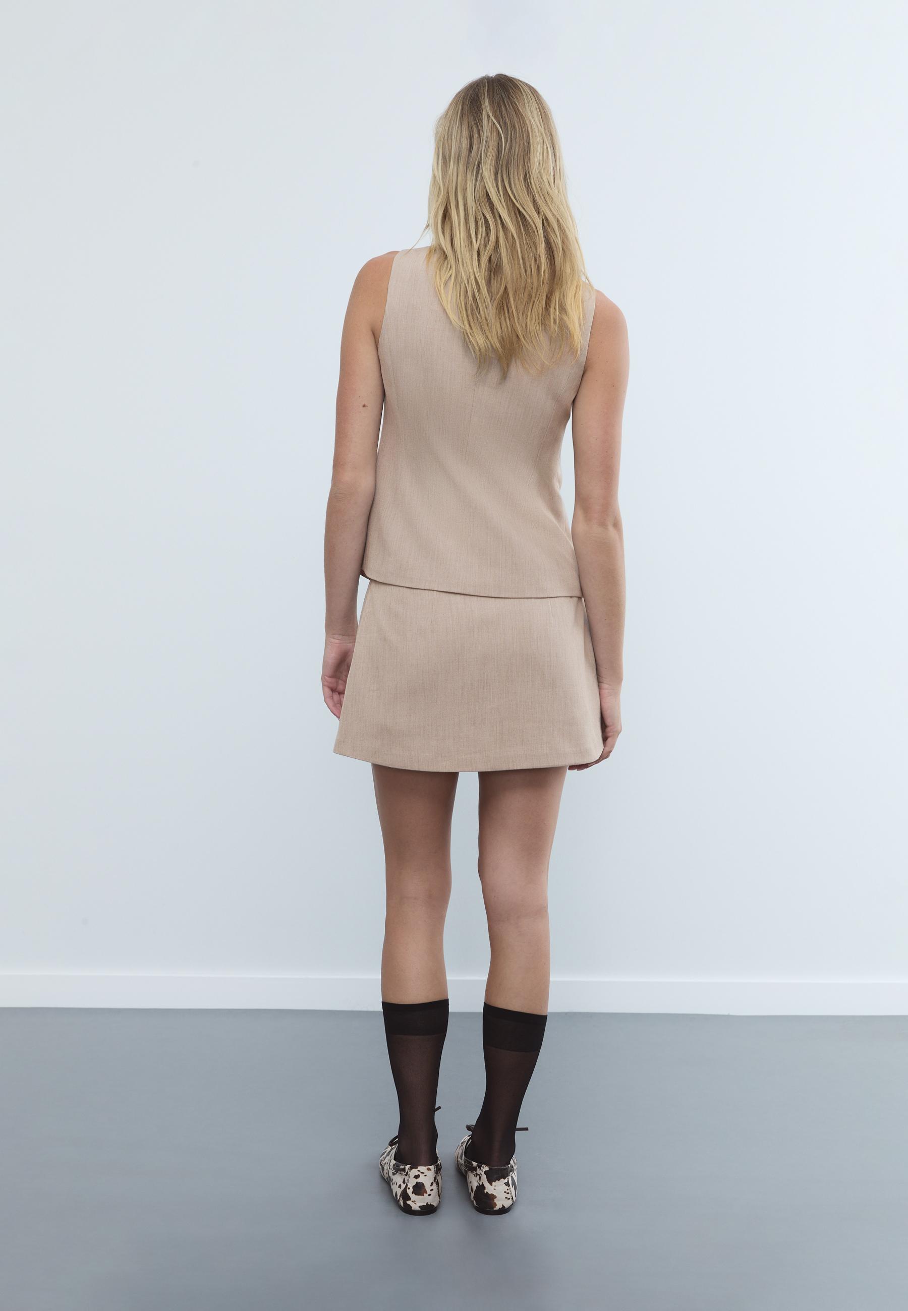 Skort with side slit - Women's fashion | Stradivarius Worldwide