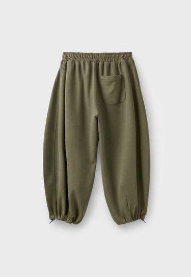 Balloon jogger trousers with stoppers — Khaki 8