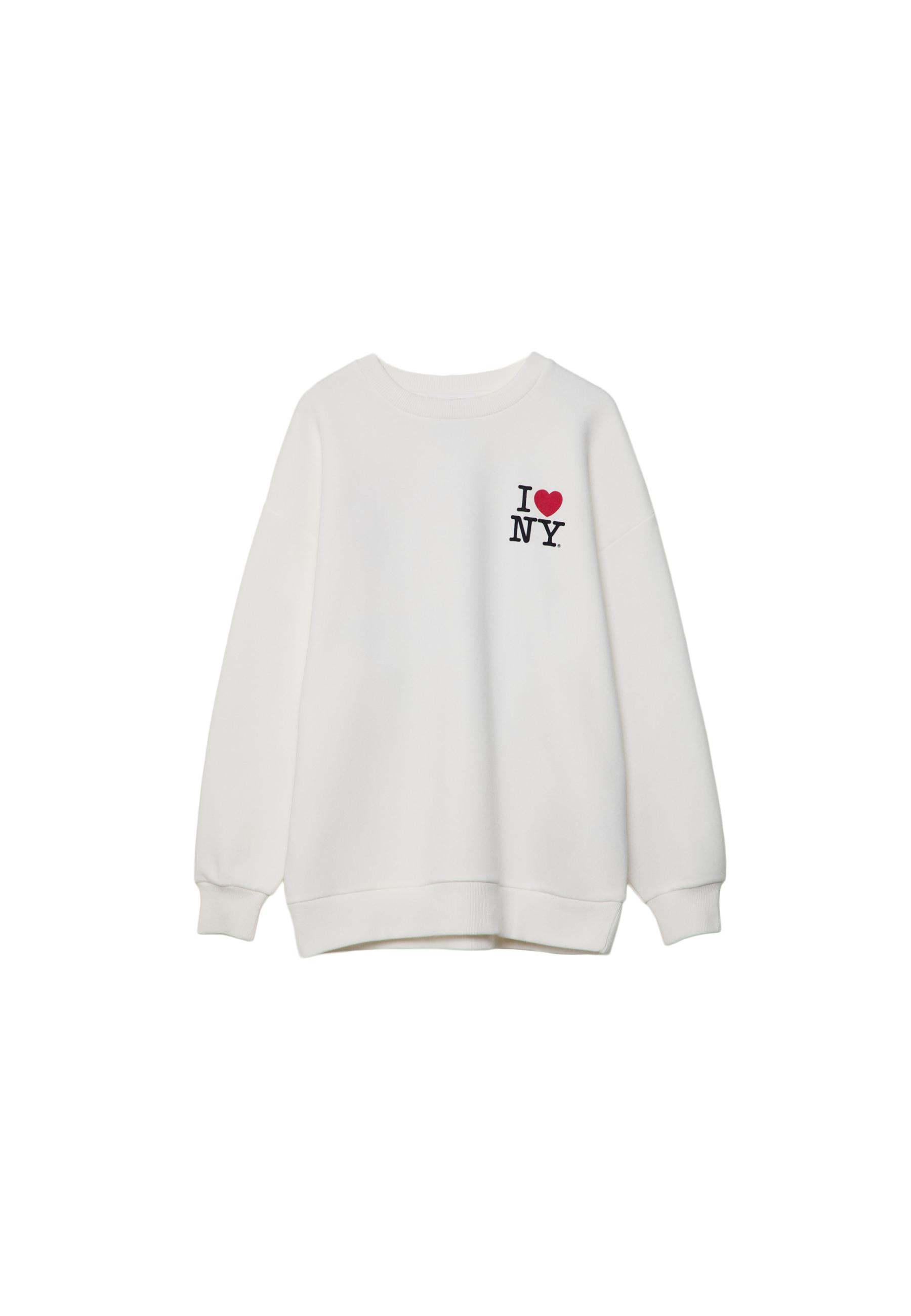 さらに100円引き◆ISTKUNST◆LOVE IS KNIT HOODIE I love NY oversize sweatshirt - Women's fashion
