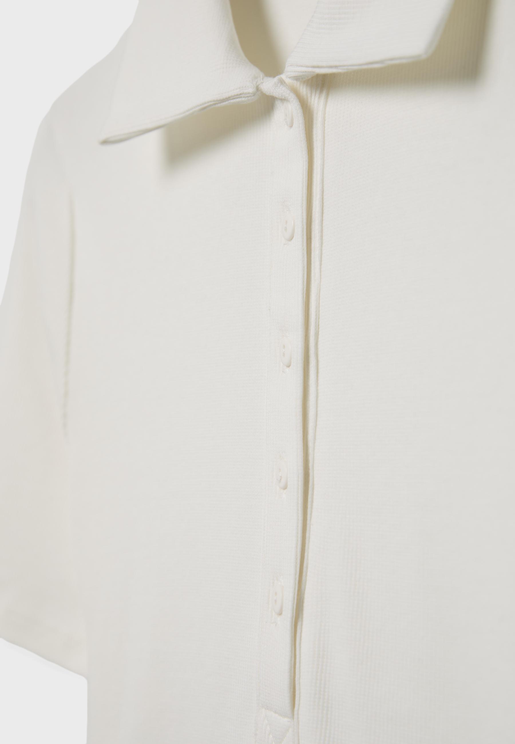 Polo bodysuit — Ecru