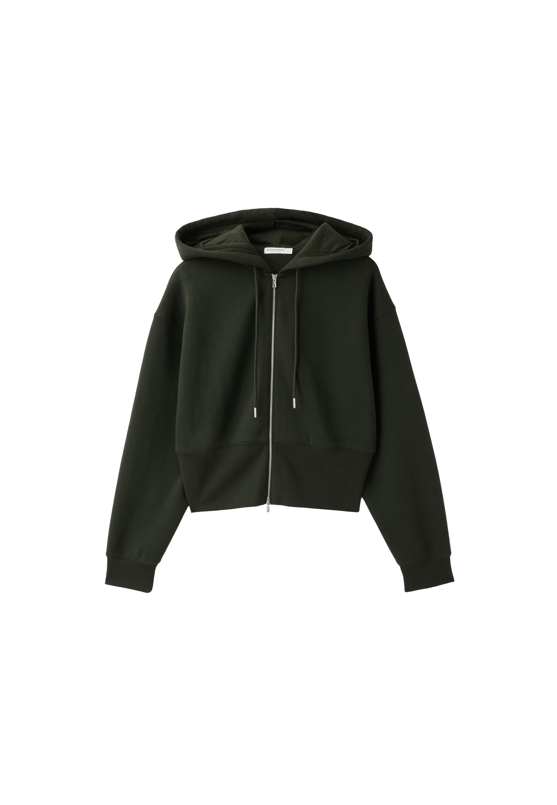 Zip-up hooded sweatshirt — Green