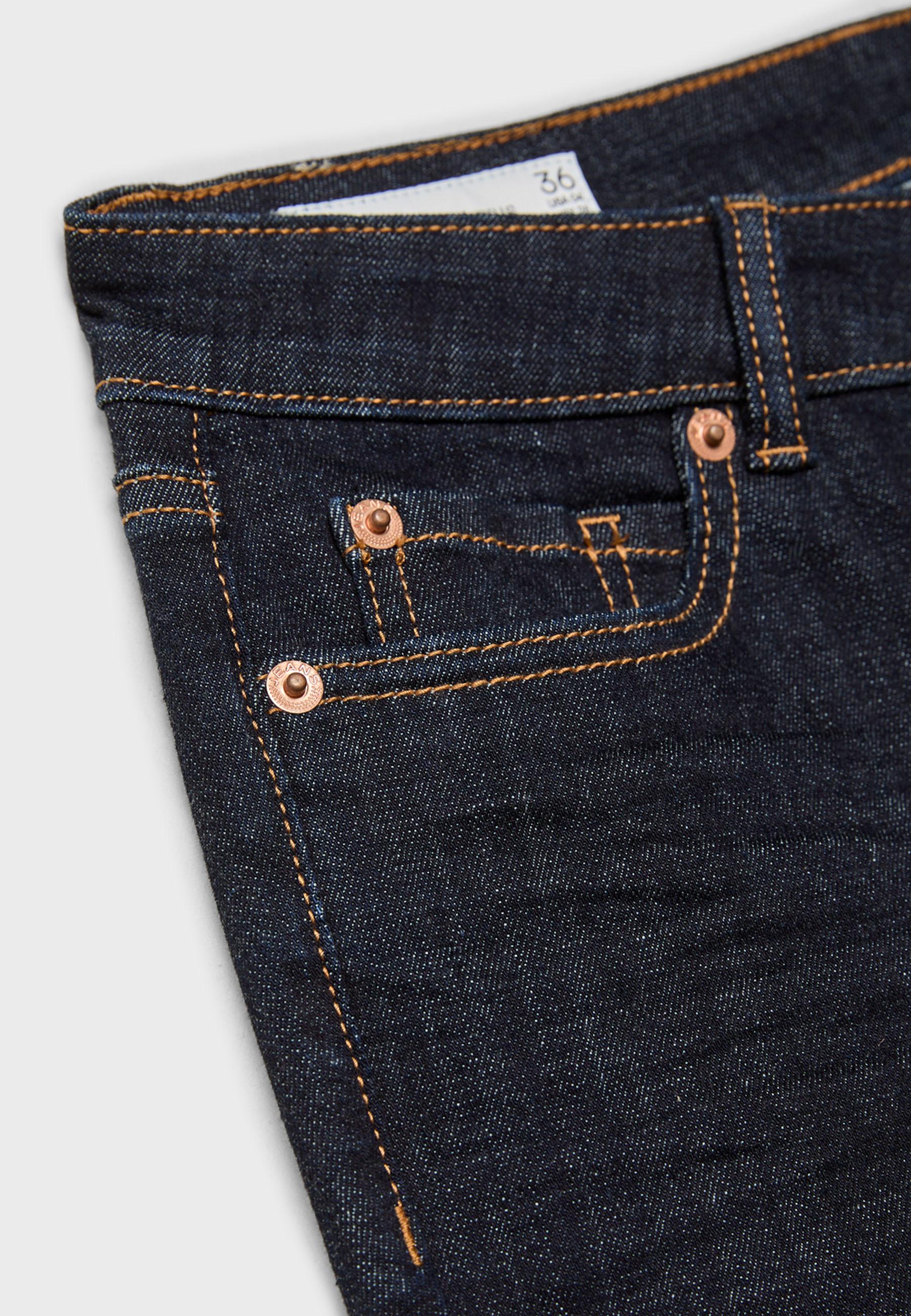 D67 slim bootcut jeans — RINSE BLUE DENIM