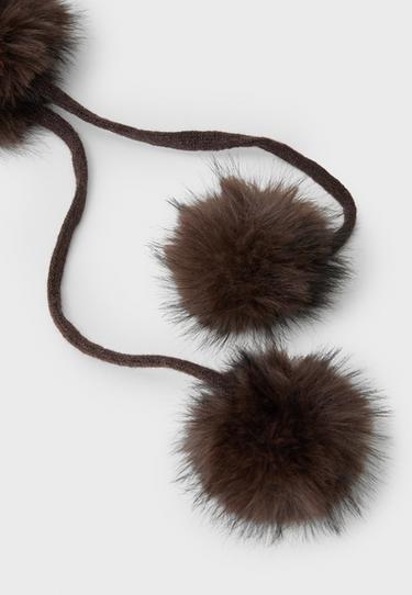 Faux fur balaclava — Brown 6