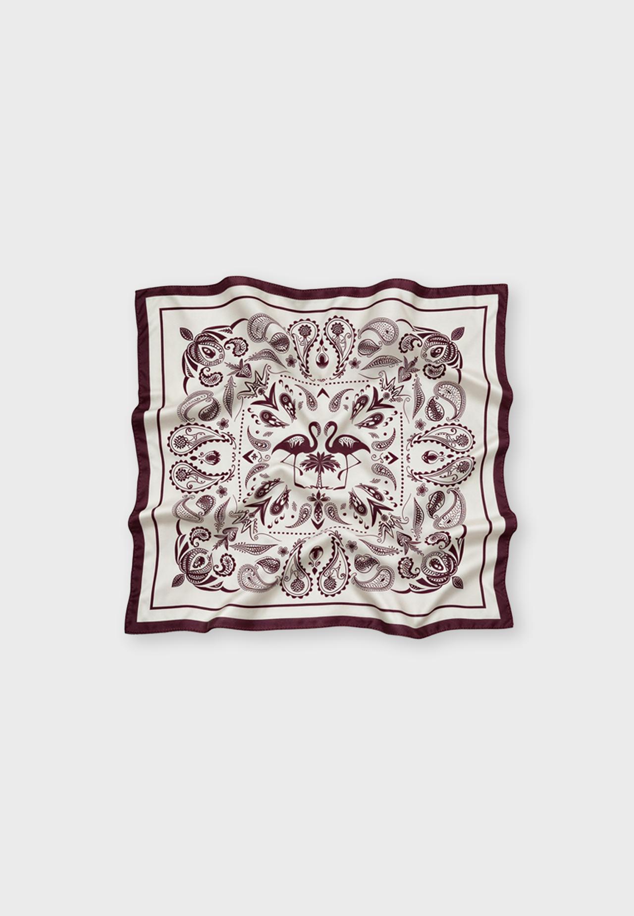Flamingo scarf — Ecru