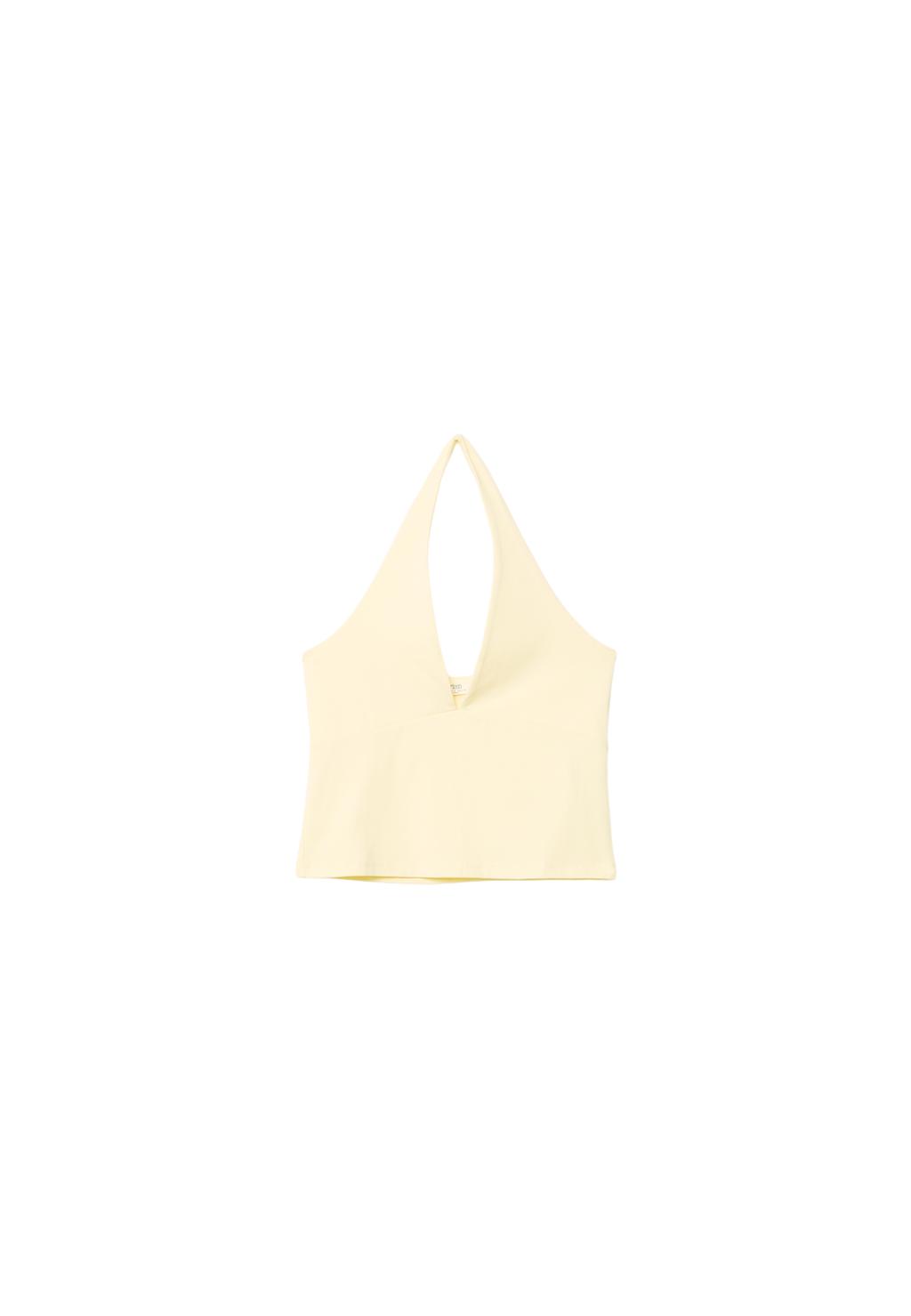 Top encolure américaine col en v