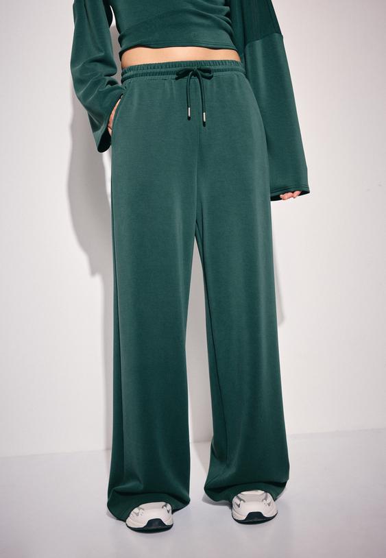 Mekane Palazzo Jogger Hlače